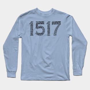 Reformation 1517 (Front Image - Black Font) Long Sleeve T-Shirt